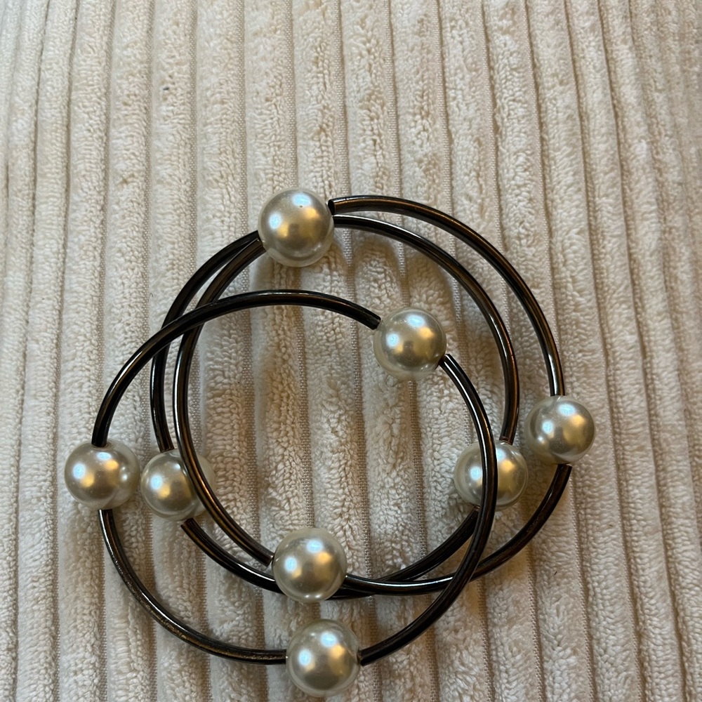 Trio of Antiqued Bangles